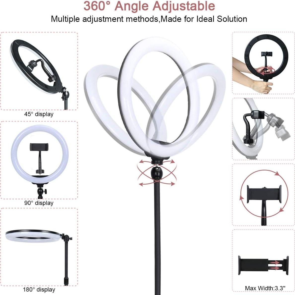 Anillo de Luz LED de Escritorio Xeneo DS-R10 10" Ajustable