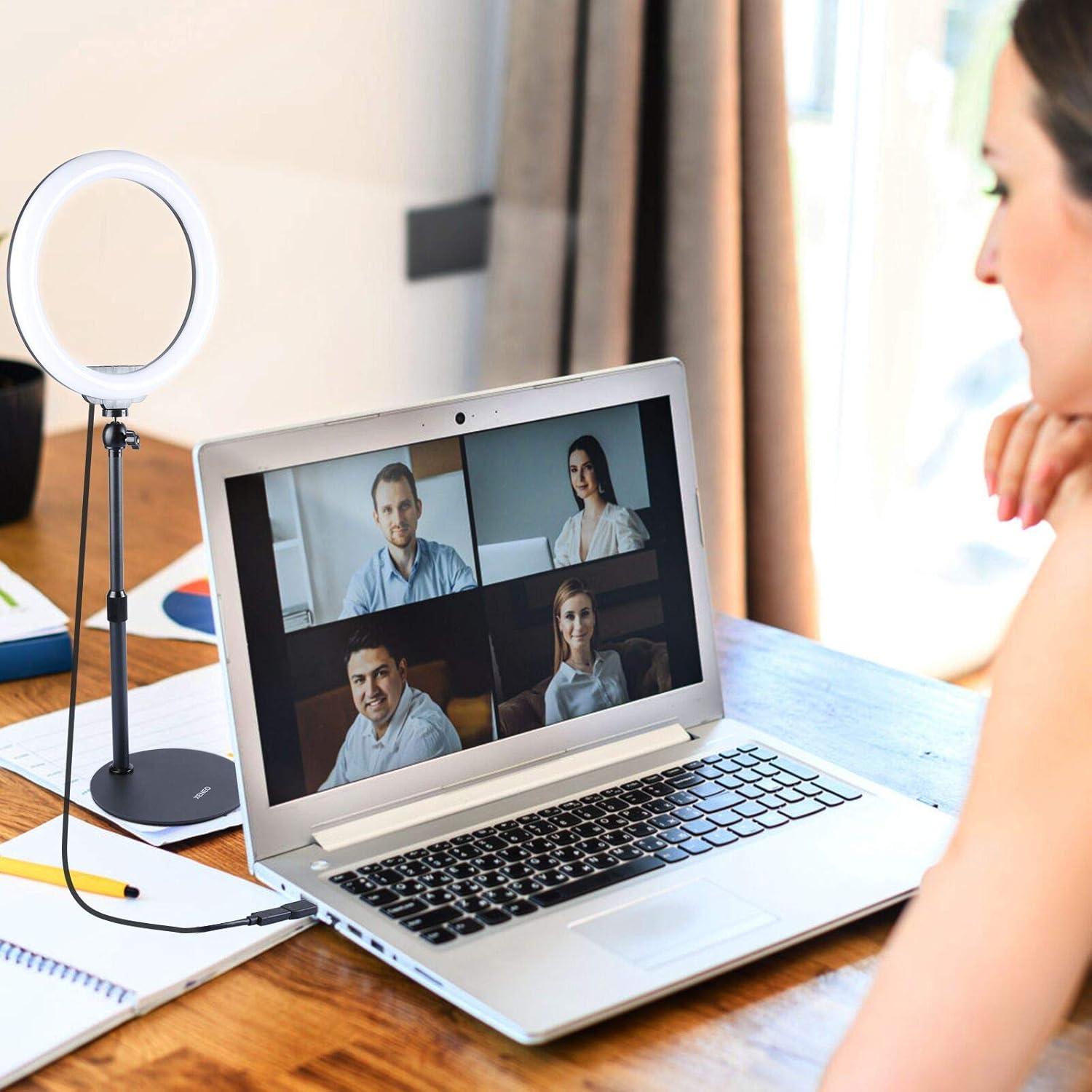 Anillo de Luz LED de Escritorio Xeneo DS-R10 10" Ajustable