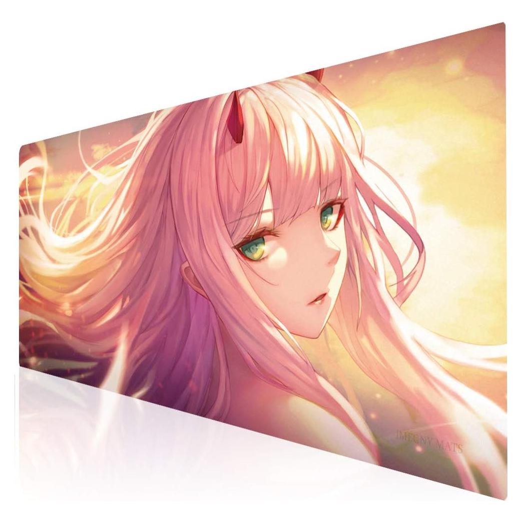 Extended Gaming Mouse Pad, Portable Mat for Keyboard & Mouse with Stitched Edges + Non-Slip Rubber Base