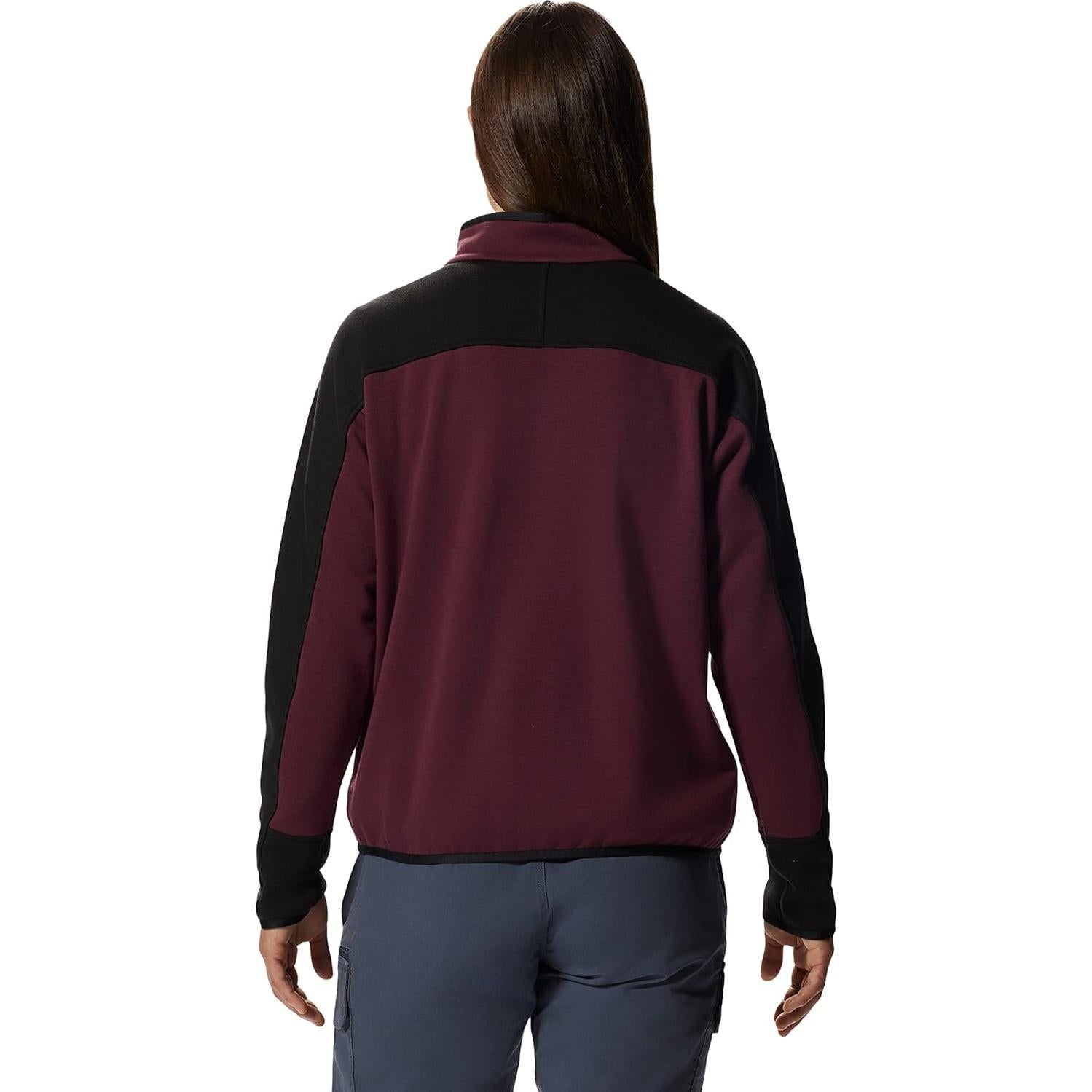 Pullover de Forro Polar Mountain Hardwear para Mujeres - Rojo Cocoa - X-Pequeño