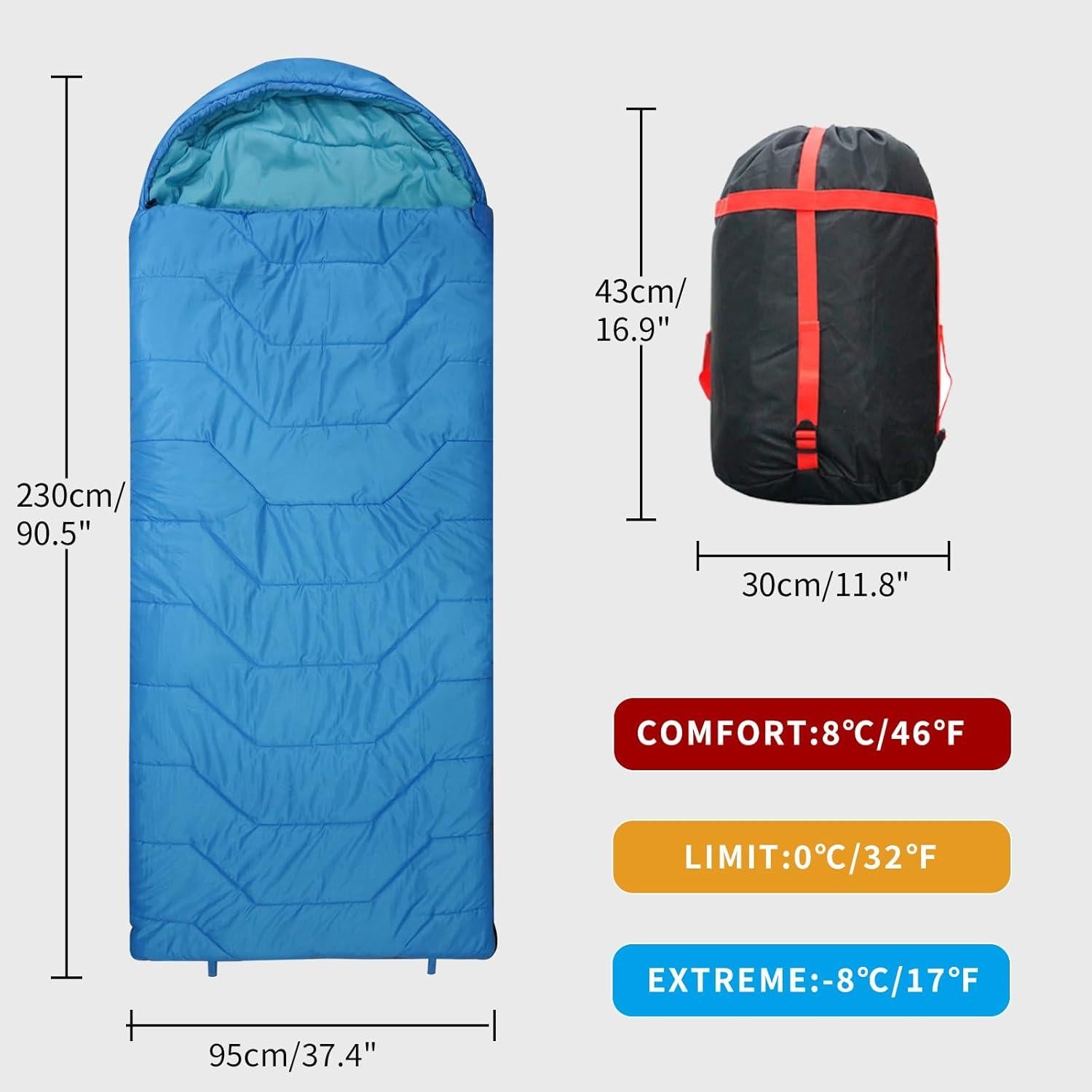 Saco de Dormir Jumbo VESPERBUDDY 230x90 cm Impermeable