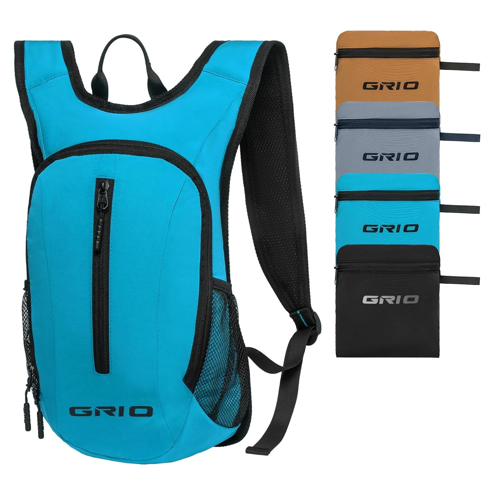 Mochila de Senderismo GRIO Ultraligera 15L Plegable Resistente al Agua