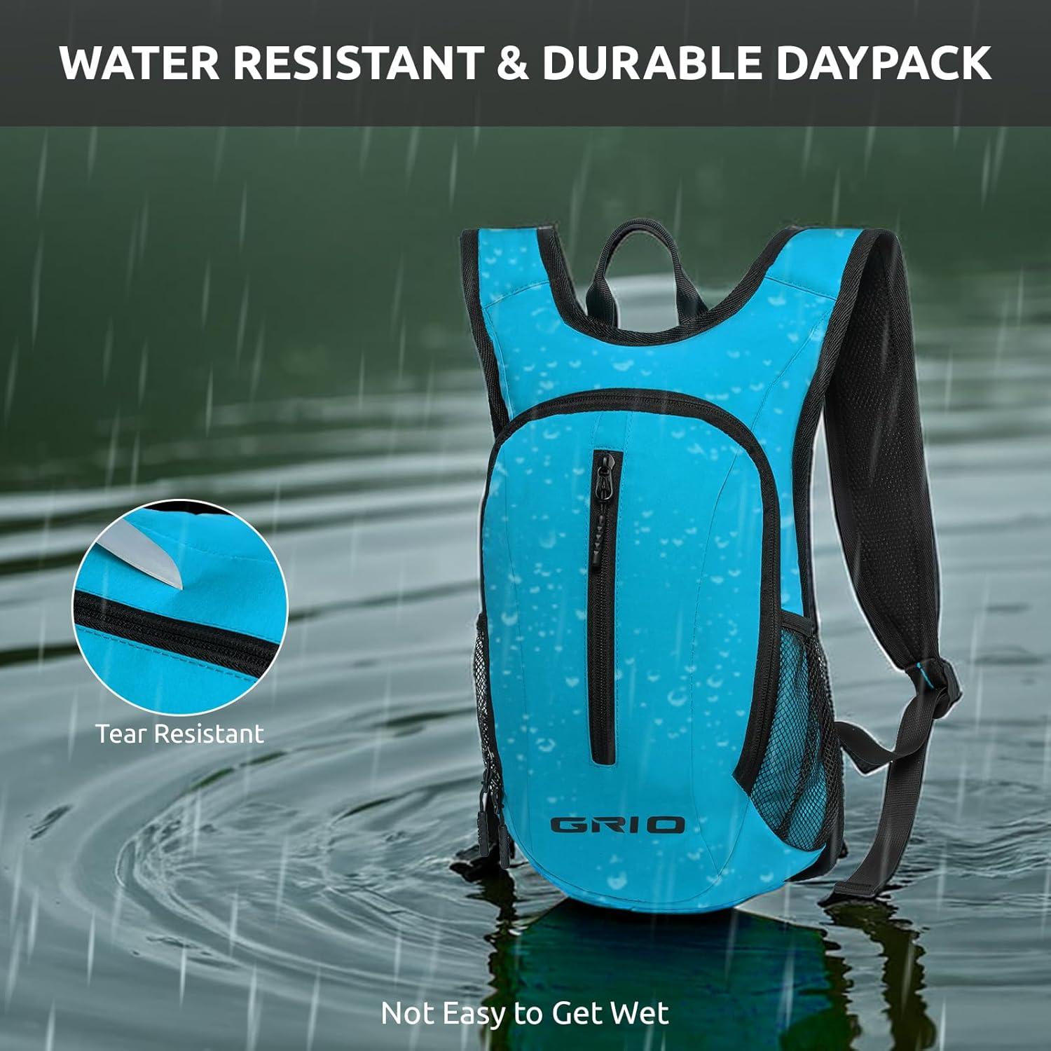 Mochila de Senderismo GRIO Ultraligera 15L Plegable Resistente al Agua