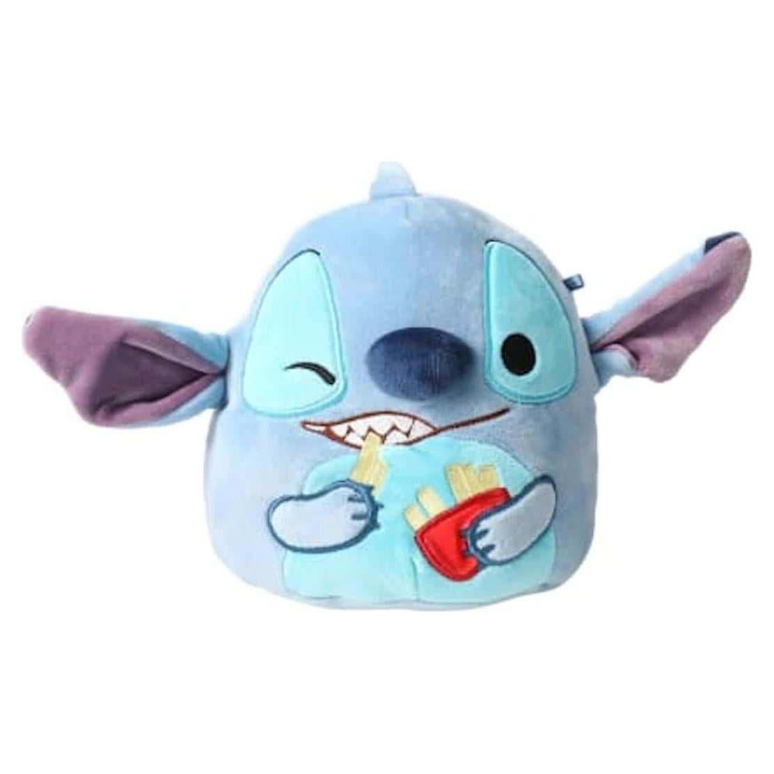 Squishmallow Mediano Disney Stitch con Papas Fritas 16.5 cm