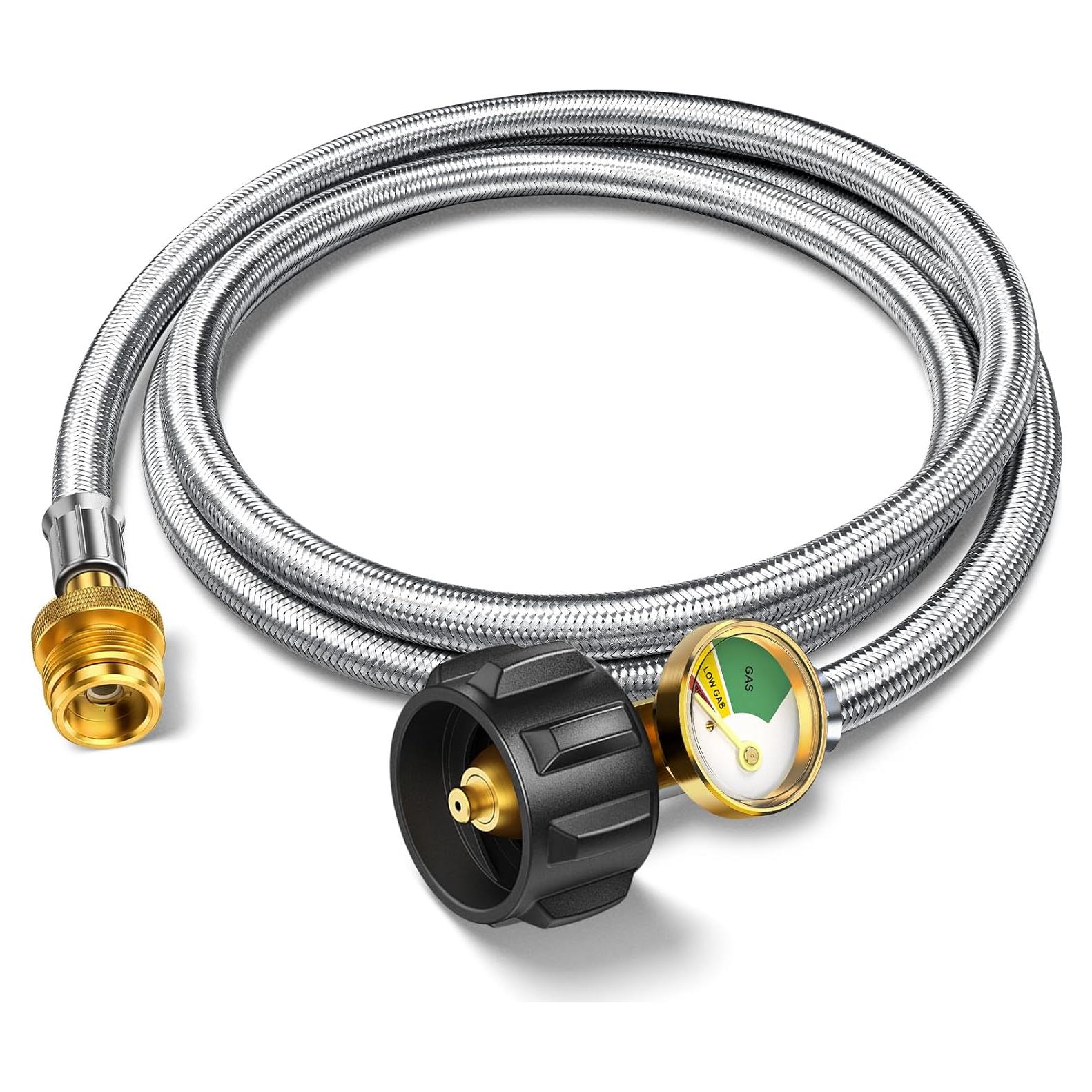 Adaptador Manguera Propano Alloxity 1lb a 20lb con Medidor