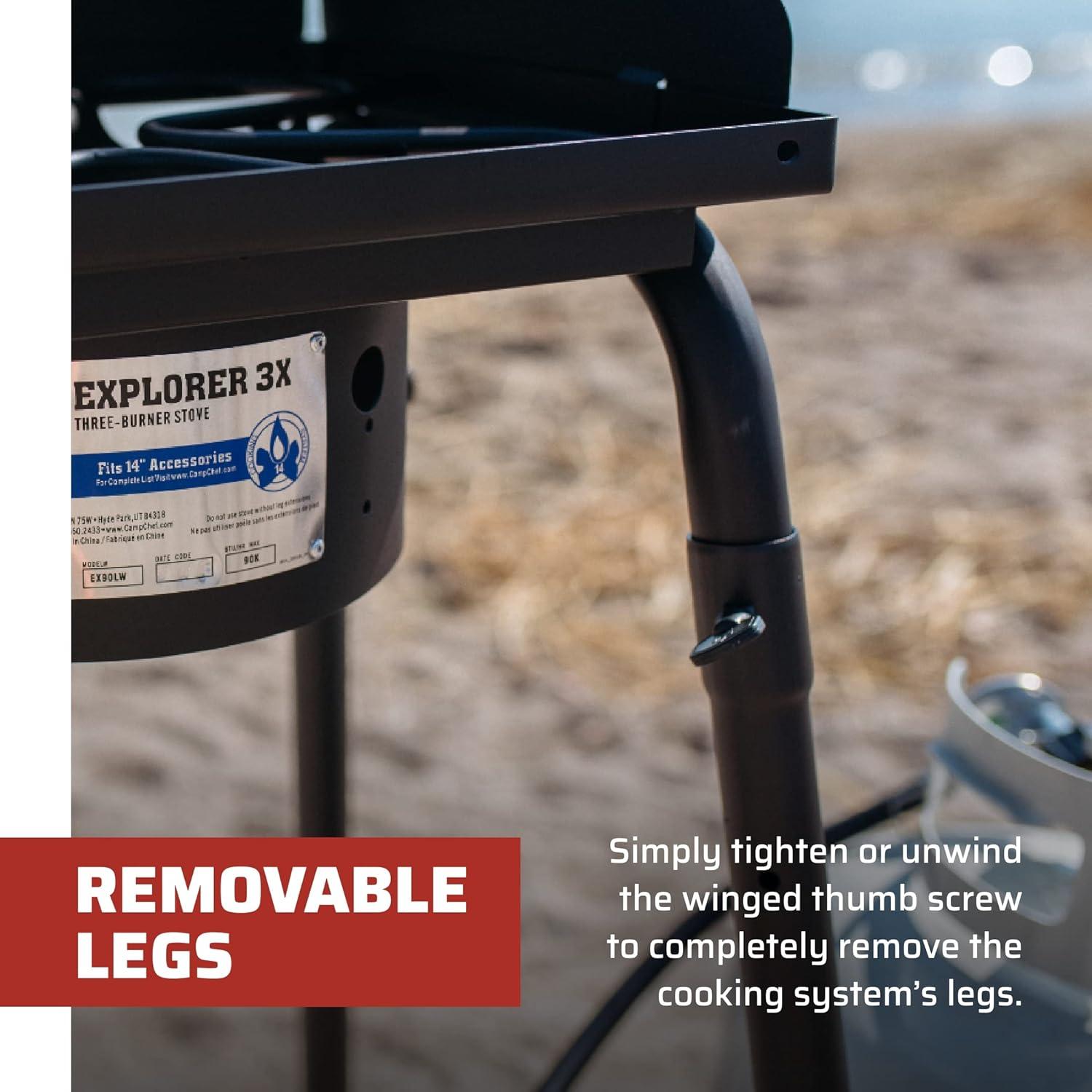 Estufa de Camping Camp Chef Explorer 3 Quemadores Propano