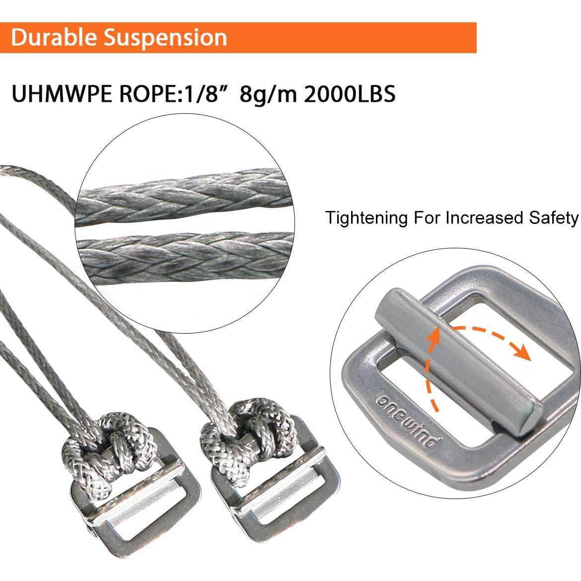 Correas para Hamacas Onewind 10 Pies Ajustables 1500 LBS