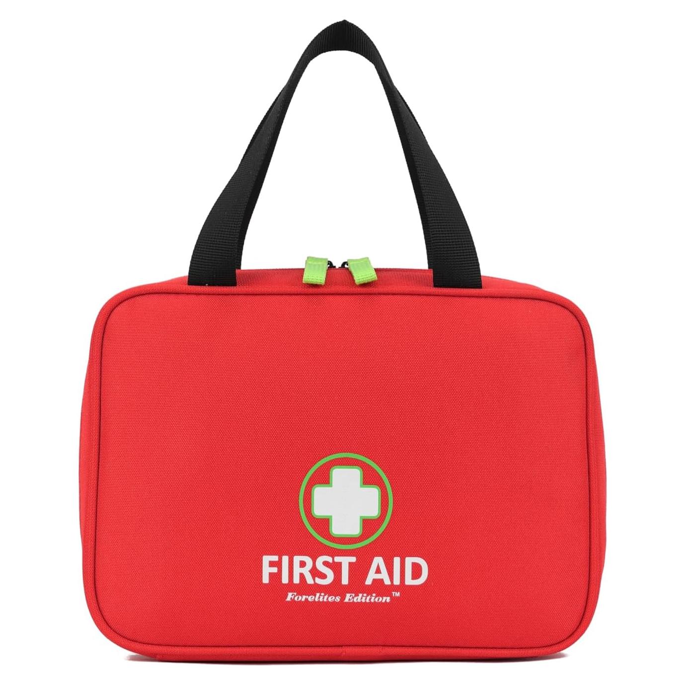 Handy First Aid Bag Empty (Bag Only), First Aid Kit Portable For Home, Office, Vehicle, Emergency Kit For Your Next Adventure, First Aid Supplies Organizer Bag For Camping, Travel, Sports, Red Pouch