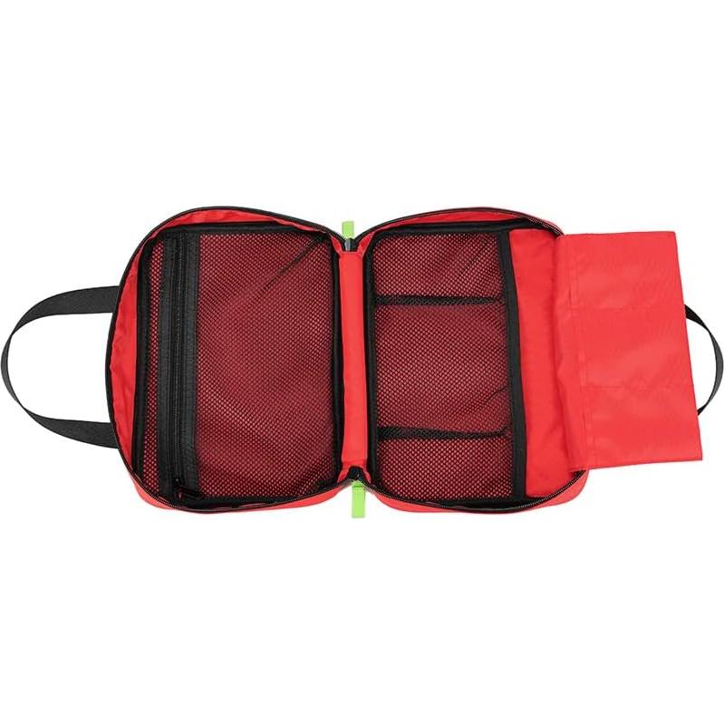 Handy First Aid Bag Empty (Bag Only), First Aid Kit Portable For Home, Office, Vehicle, Emergency Kit For Your Next Adventure, First Aid Supplies Organizer Bag For Camping, Travel, Sports, Red Pouch