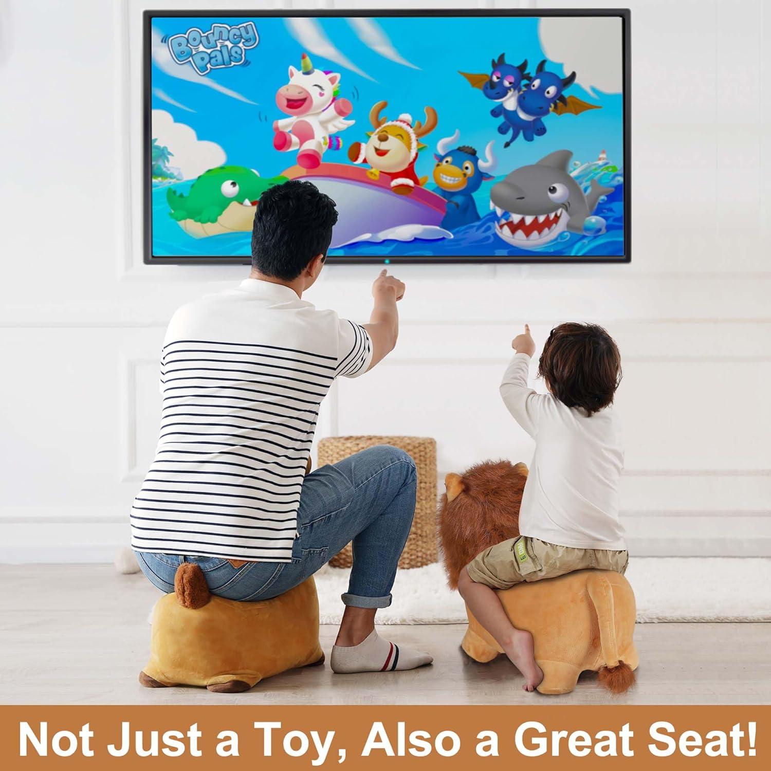 Saltarín Inflable León iPlay, Juguete para Niños 2-5 Años