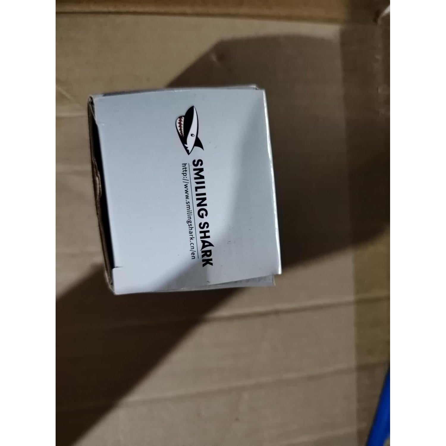 Smiling Shark Headlamp Flashlight, Super Bright White & Red Head Light Mini Compact Portable with Motion Sensor Waterpfoof for Adults and Kids Camping Running Fishing, LED-Headlamp-Mini-Rechargeable