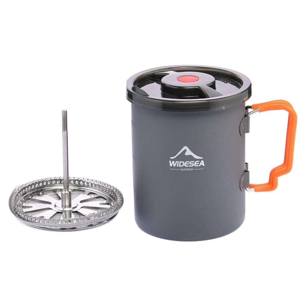 Cafetera de Camping Widesea 750ML Prensa Francesa Plegable