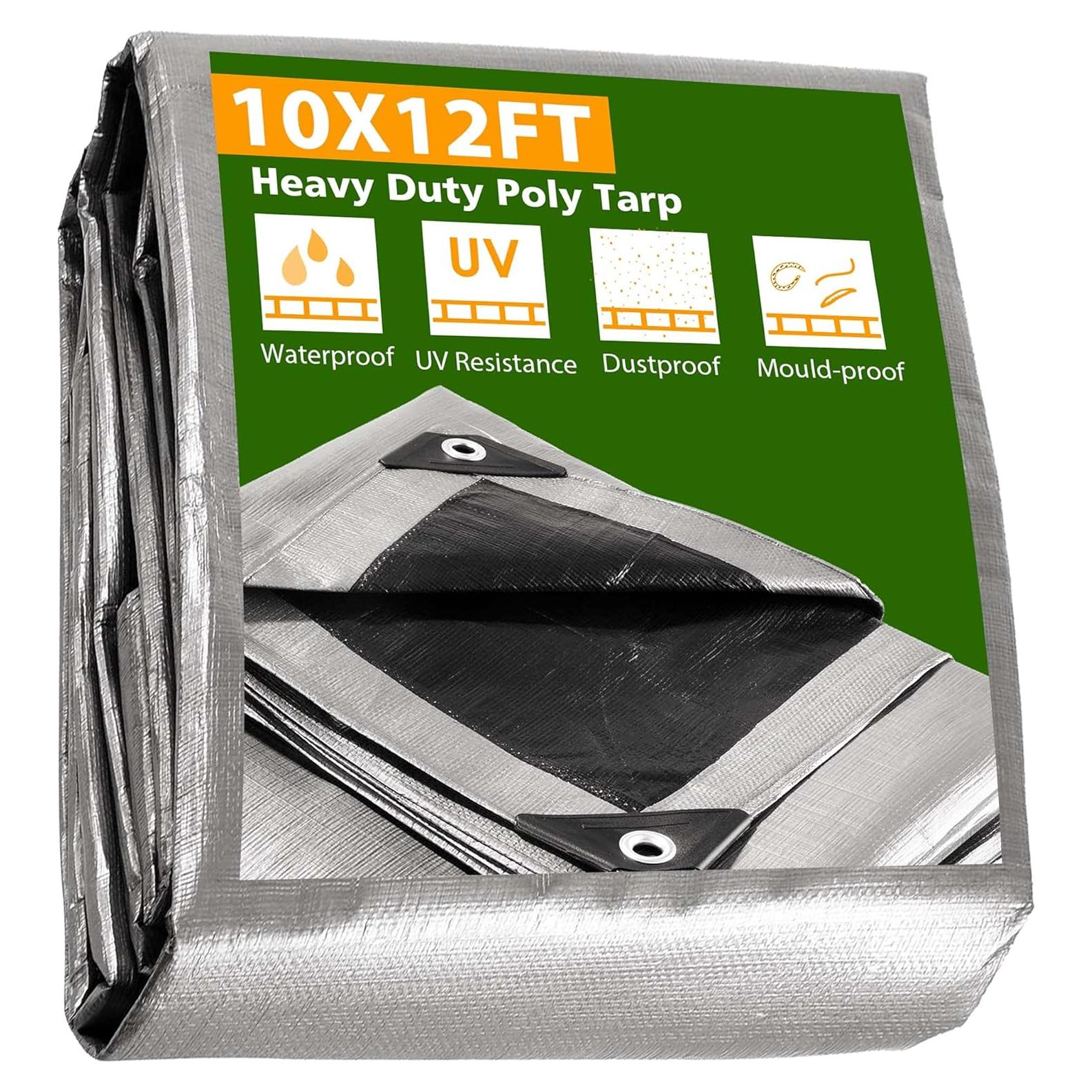 Lona de Polietileno Reforzada Yescom 10 mil 3.05x3.66m Impermeable