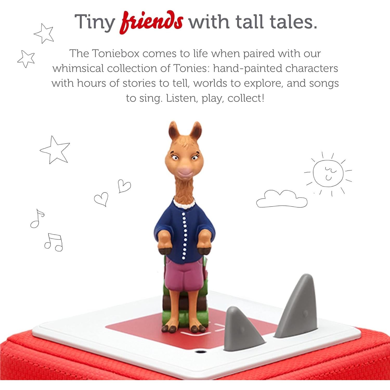 Figura de Juguete de Audio Tonies Mama Llama con 7 Historias