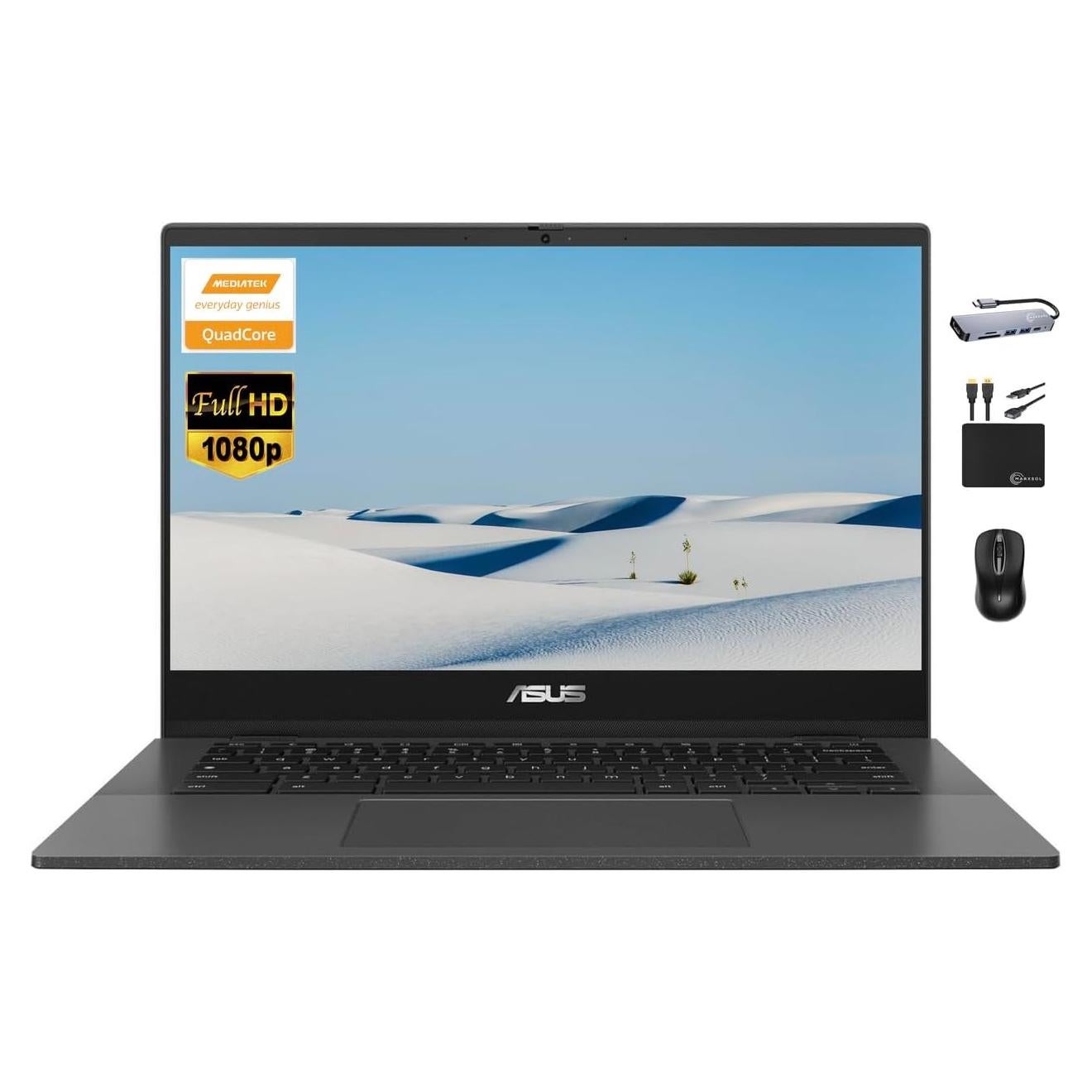 ASUS Chromebook 2024 CM14, 14" FHD, 4GB RAM, 128GB