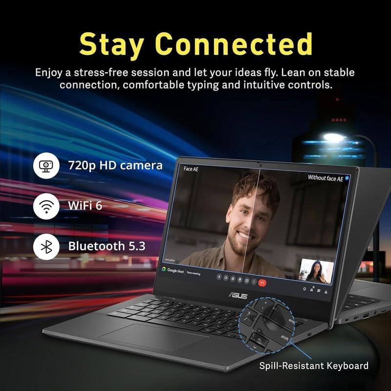 ASUS Chromebook 2024 CM14, 14" FHD, 4GB RAM, 128GB