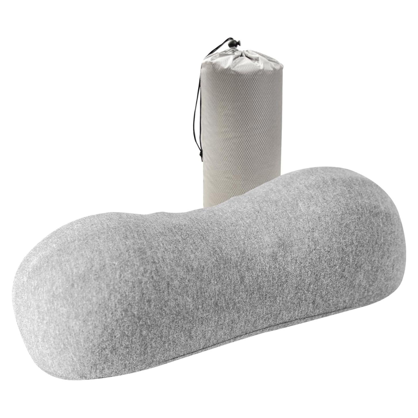 Almohada de Viaje YOUR MOON Espuma Memoria Portátil Gris Claro