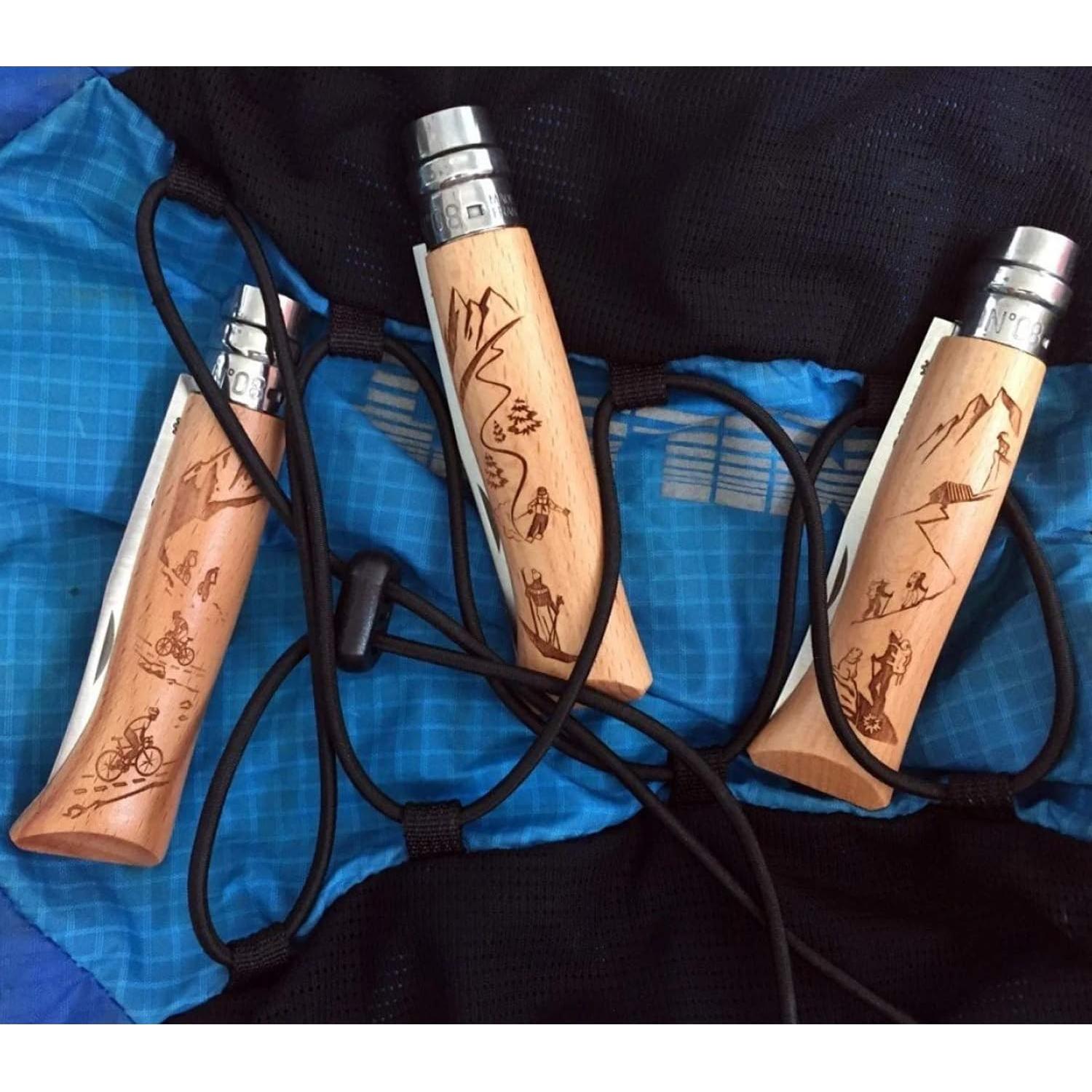 Cuchillo de bolsillo Opinel No8 - Acero inoxidable - Senderismo