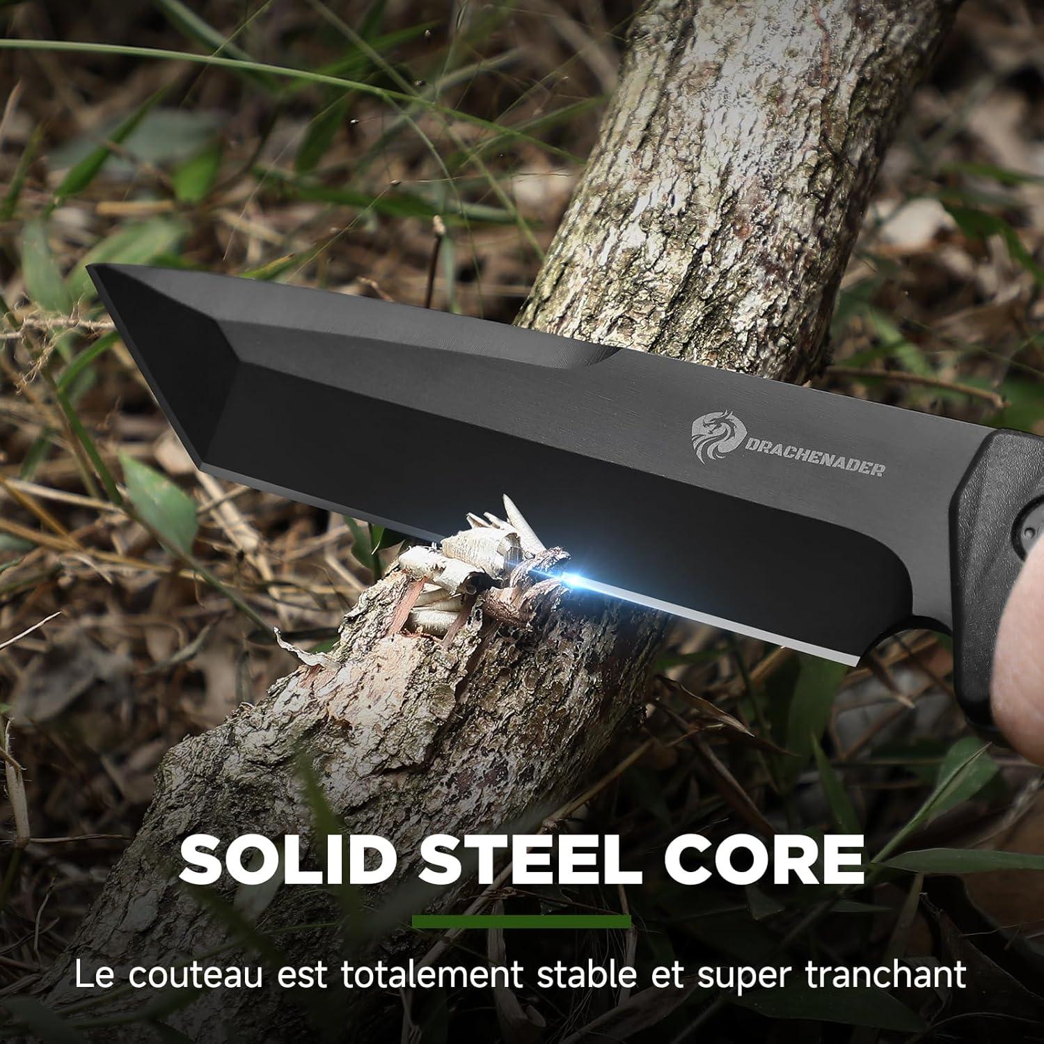 Cuchillo Táctico DRACHENADER XR-B01-FT 14cm Hoja Tanto