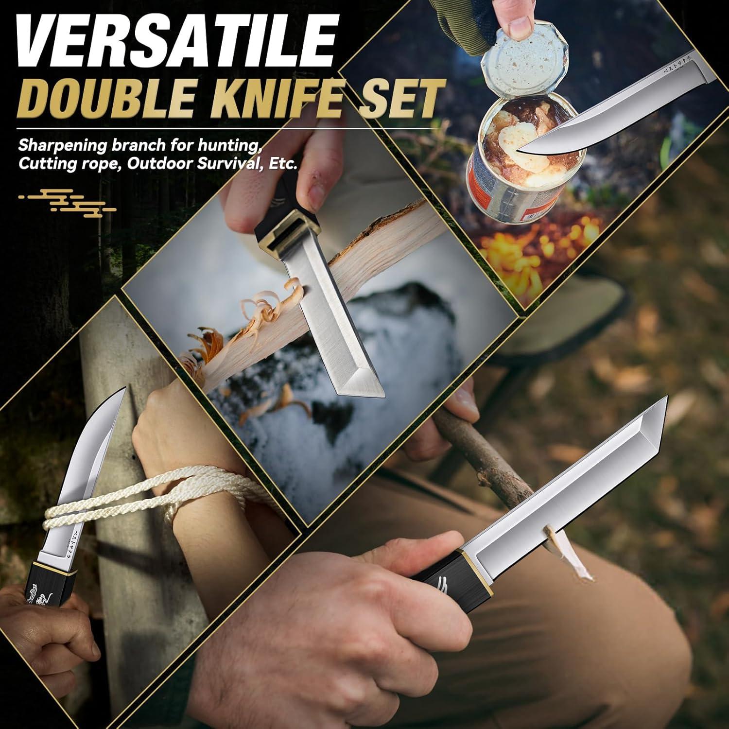 Cuchillo de Supervivencia Dragón Púrpura 25.4 cm Acero D2