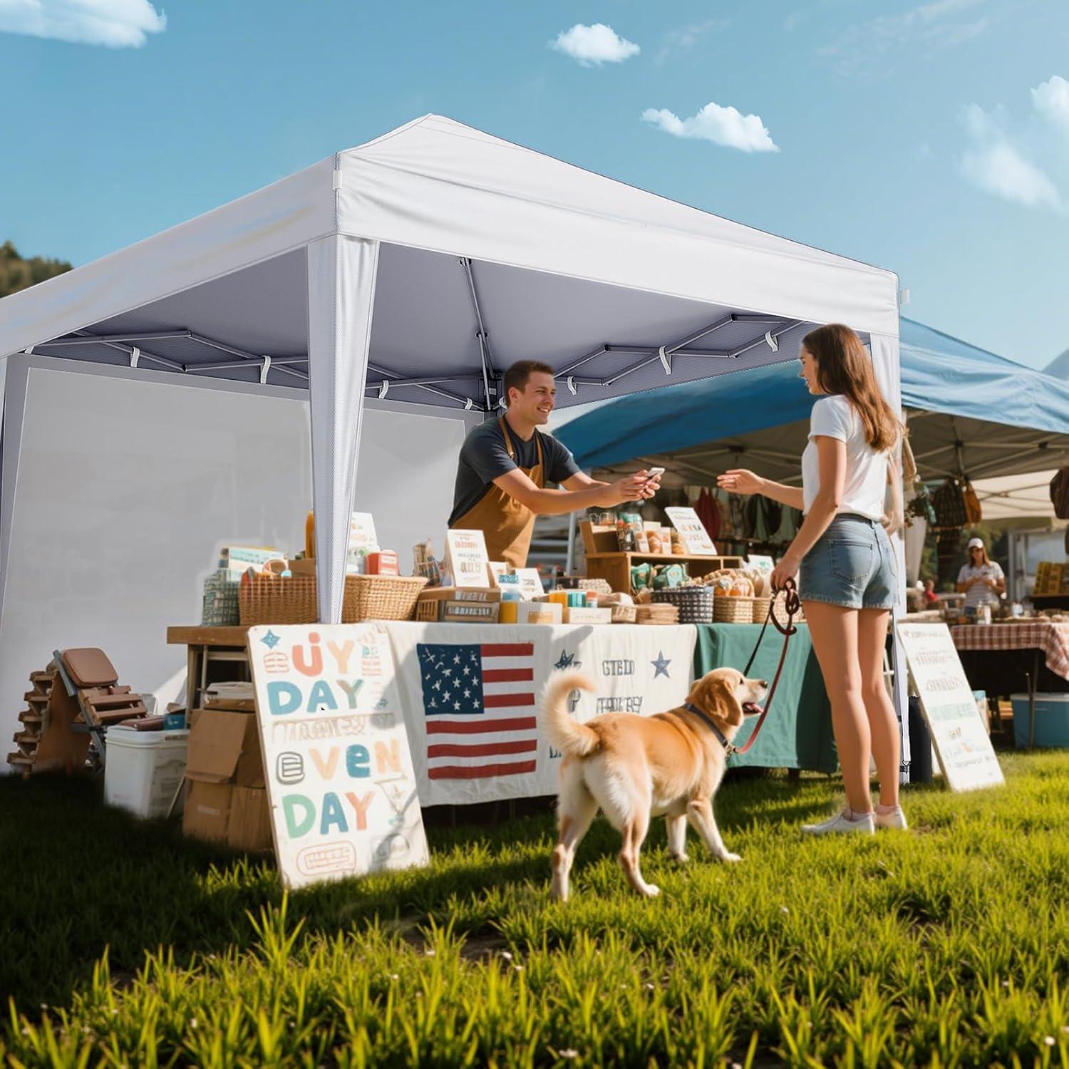 Carpa Plegable Driftalia 3x3m con Paredes Laterales - Ideal para Eventos