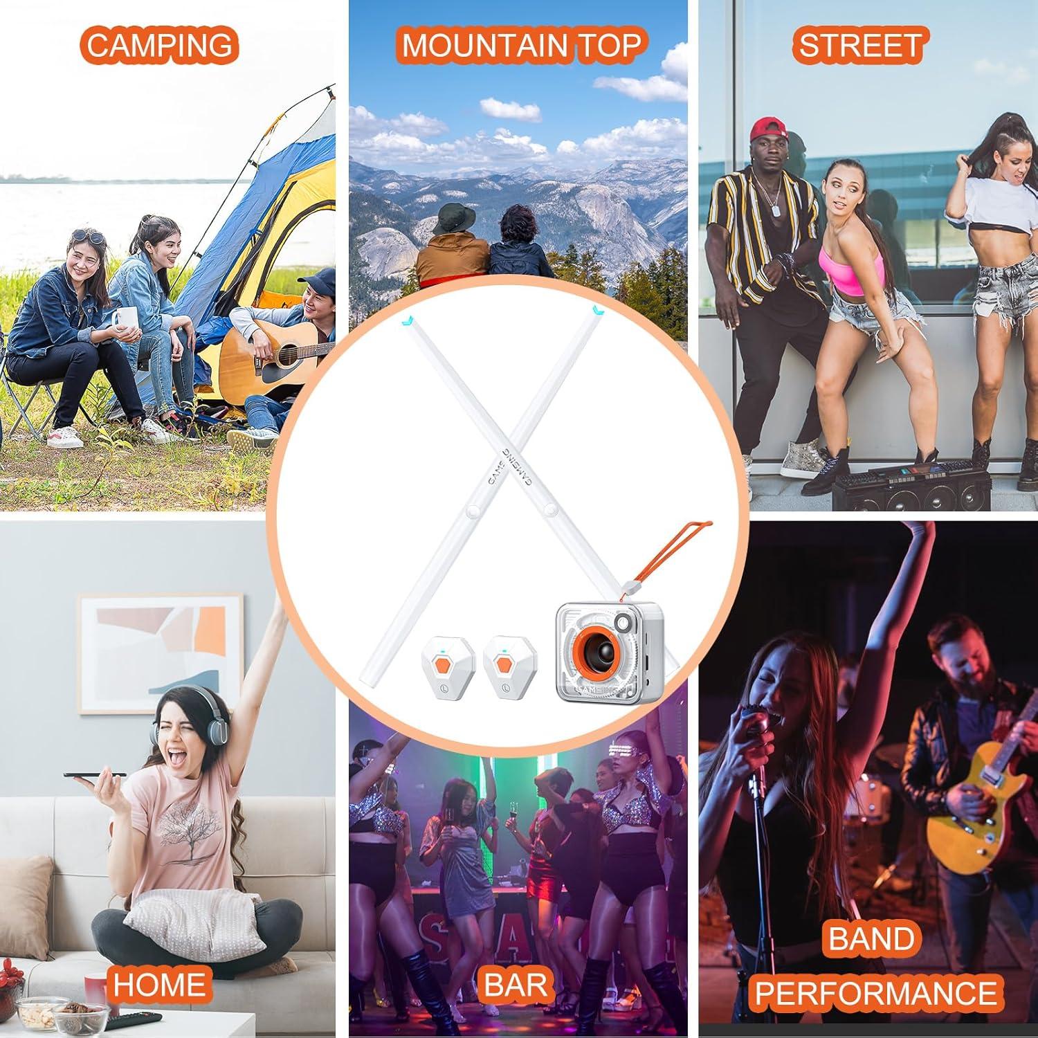 Set de Batería Electrónica Gamsing GRA20 Portátil con Pedales