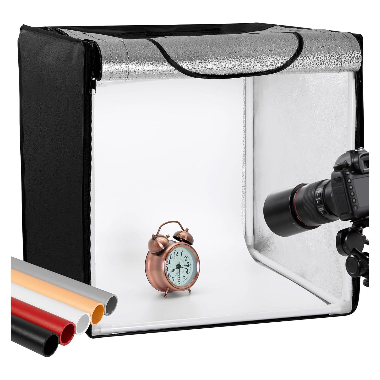 Estudio Fotográfico Portátil Finnhomy 40x40 cm con LED