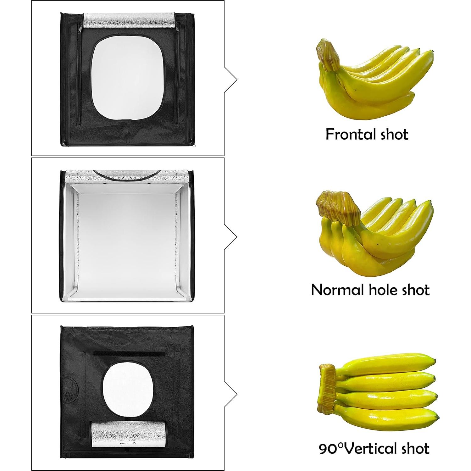 Estudio Fotográfico Portátil Finnhomy 40x40 cm con LED
