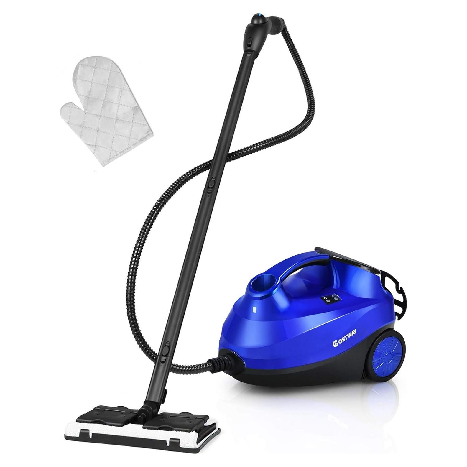 Limpiador a Vapor COSTWAY 2000W 1.5L con 19 Accesorios Azul