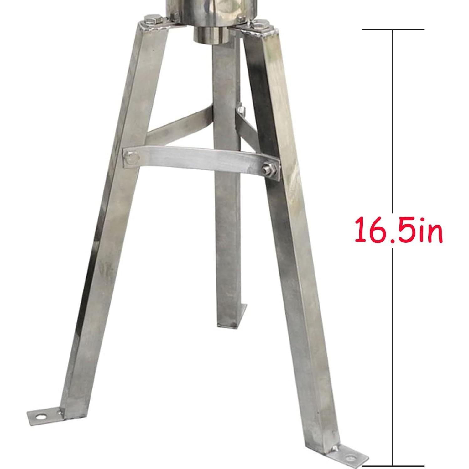 Locci Hand Well Pump Stand Stainless Steel, Pitcher Pump Stand, well hand pump deep well kit Bracket (16.5in)…