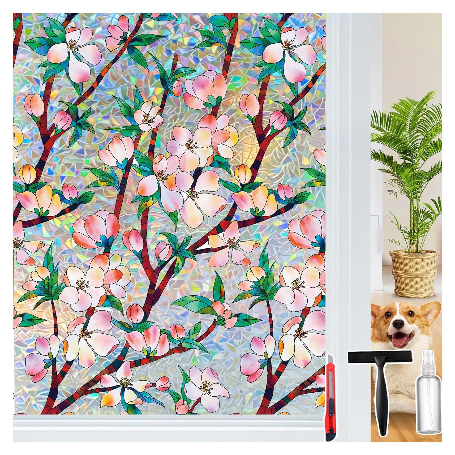 Película de Privacidad para Ventanas Dwersty 90x200 cm Arcoíris