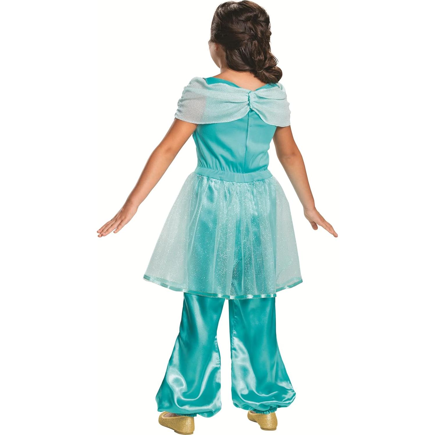 Disfraz Clásico de Jasmine Princesa Disney para Niñas M