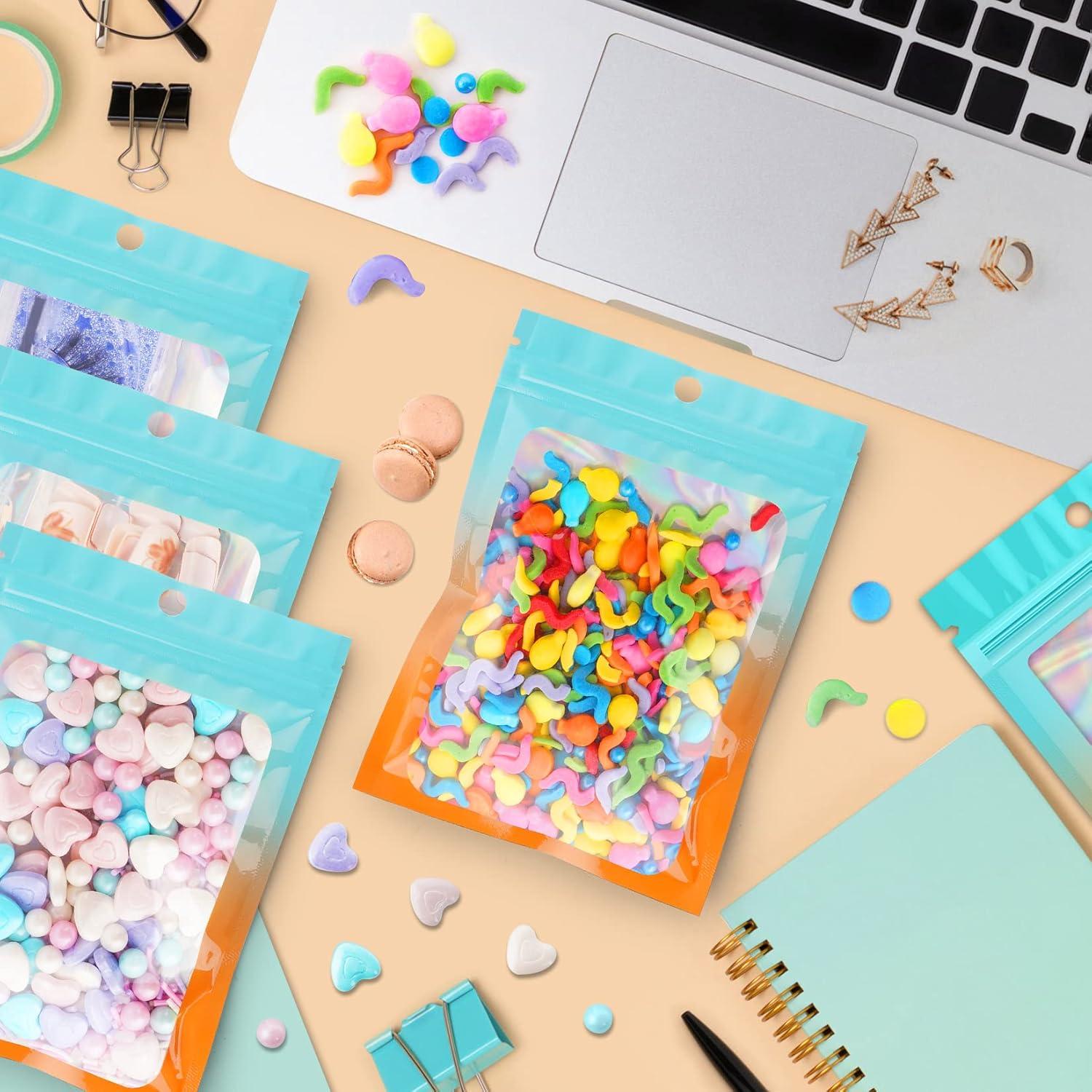 Bolsas Mylar Holográficas FUNFERY 100 Unidades 6.9x9.9 cm