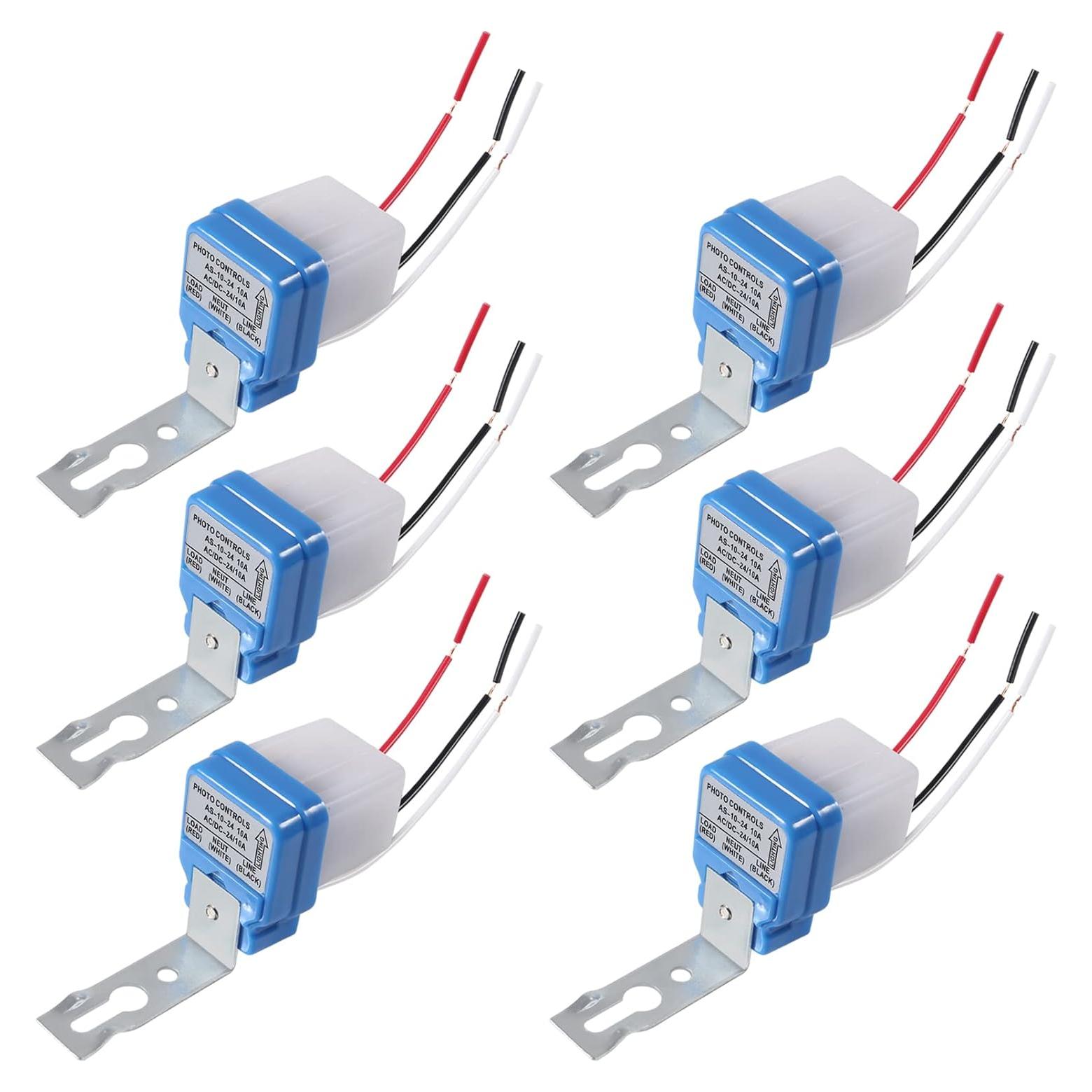 6 Pcs Interruptor Fotocélula 24V DORHEA 10A Automático