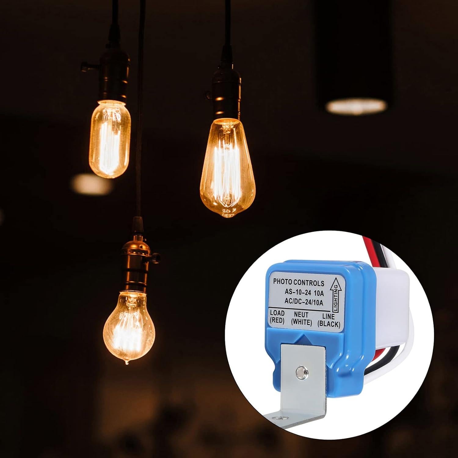 6 Pcs Interruptor Fotocélula 24V DORHEA 10A Automático