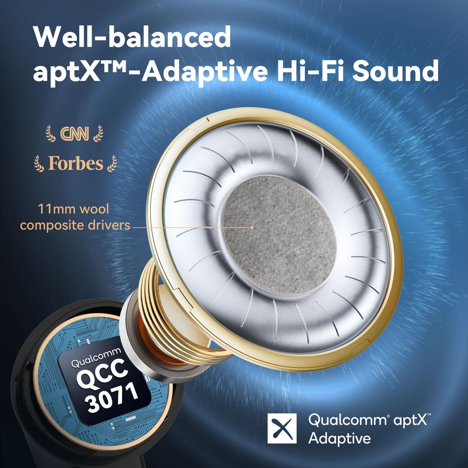 Auriculares Bluetooth EarFun Air Pro 3 ANC 45h Carga Inalámbrica