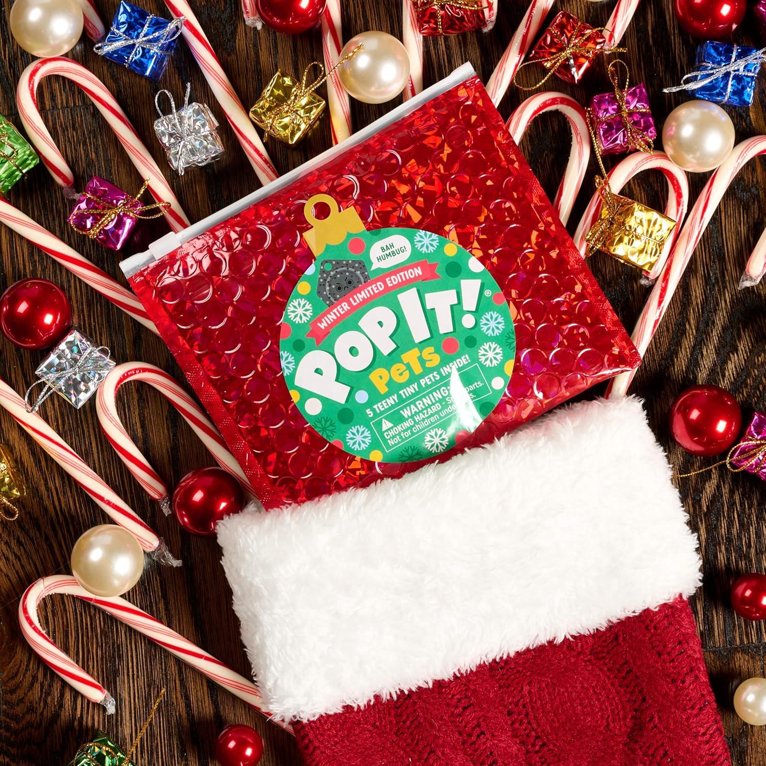 POP IT Mascotas Edición Limitada Invierno - 5 Personajes Coleccionables