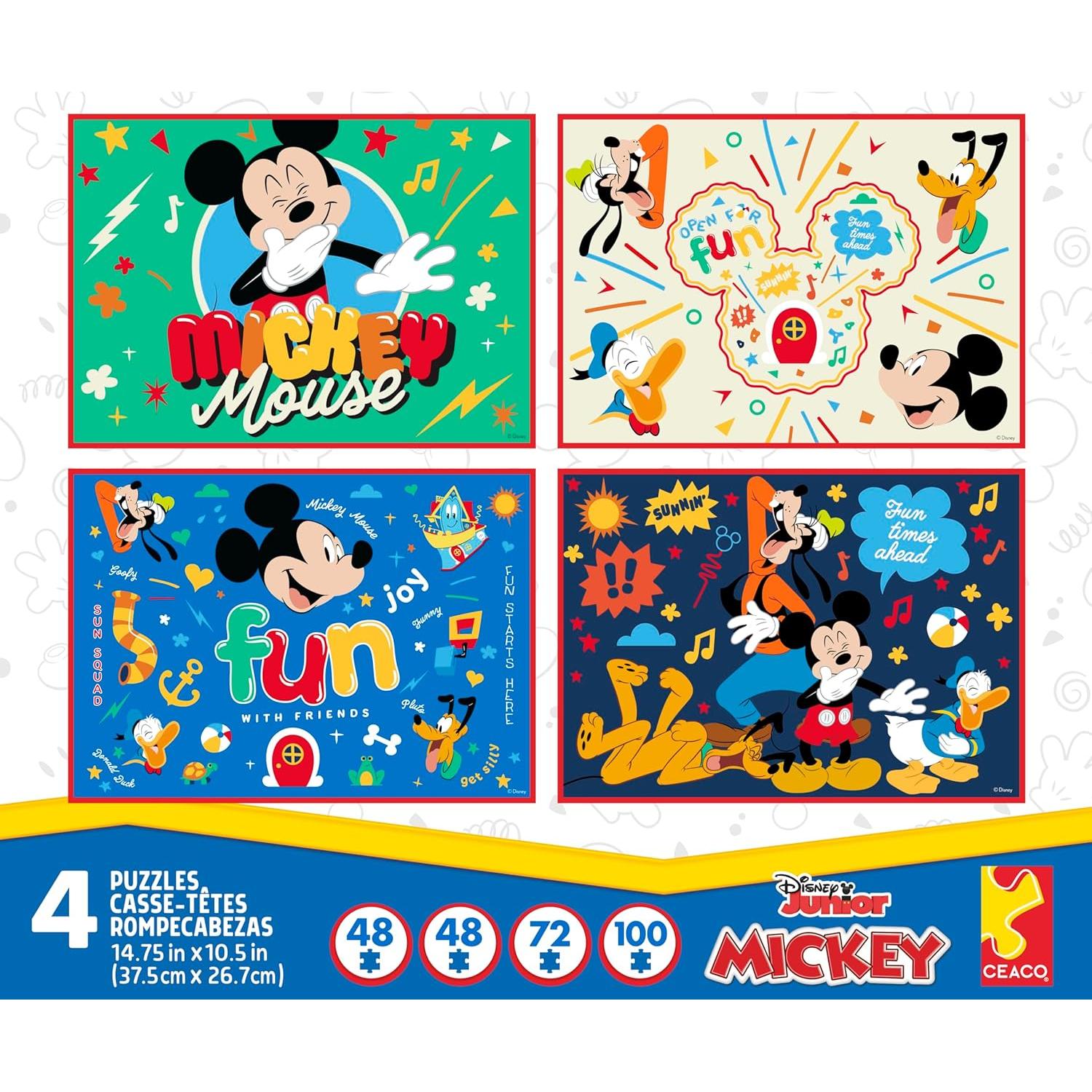 Rompecabezas 4 en 1 Buffalo Games Disney - 48, 72, 100 Piezas