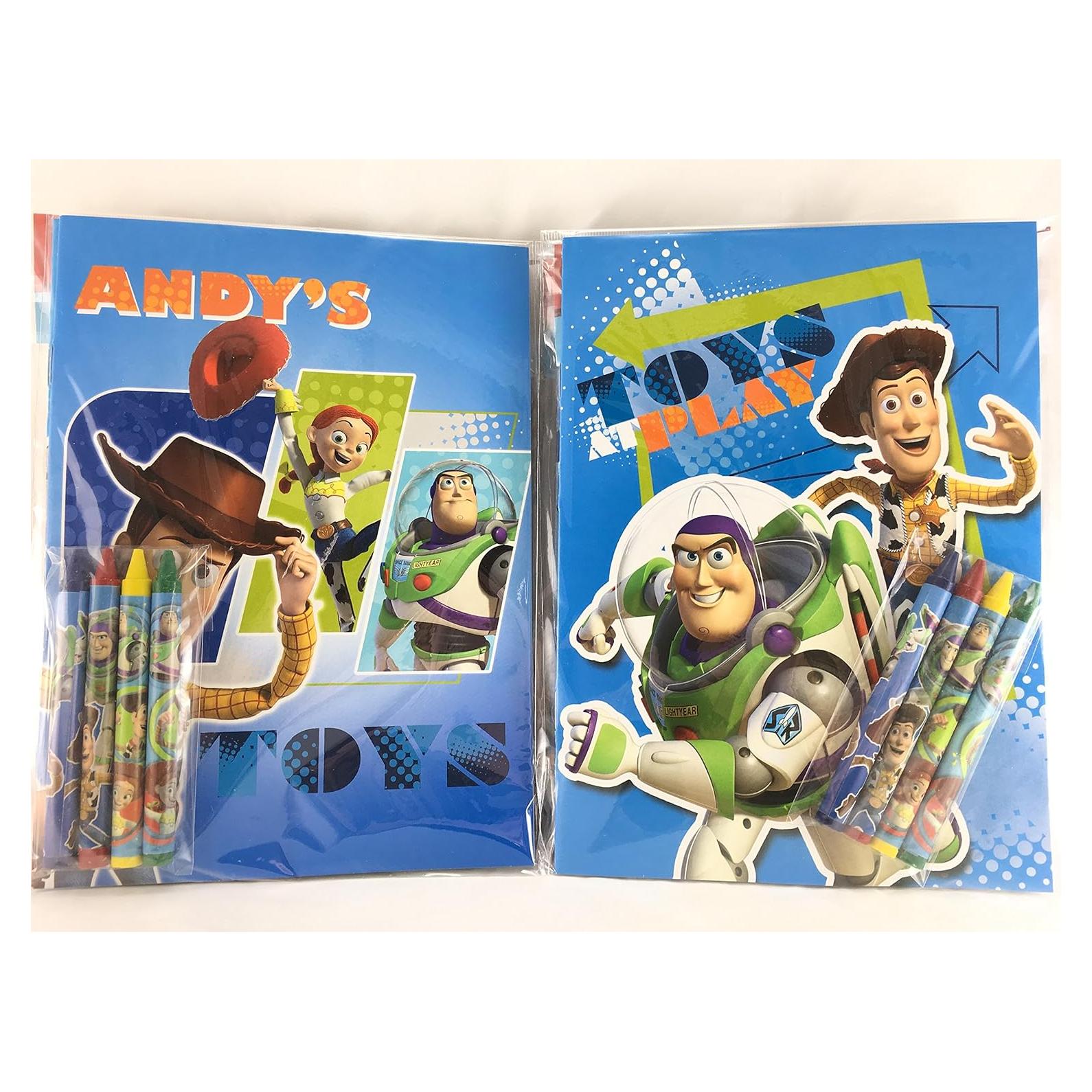 Set de Libros para Colorear Toy Story + Crayones Multicolor