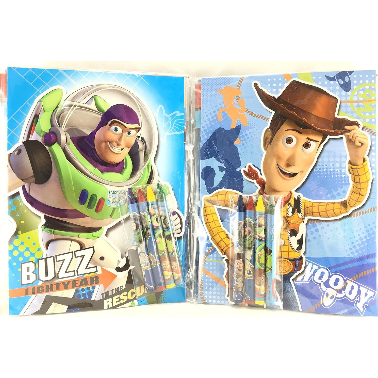 Set de Libros para Colorear Toy Story + Crayones Multicolor