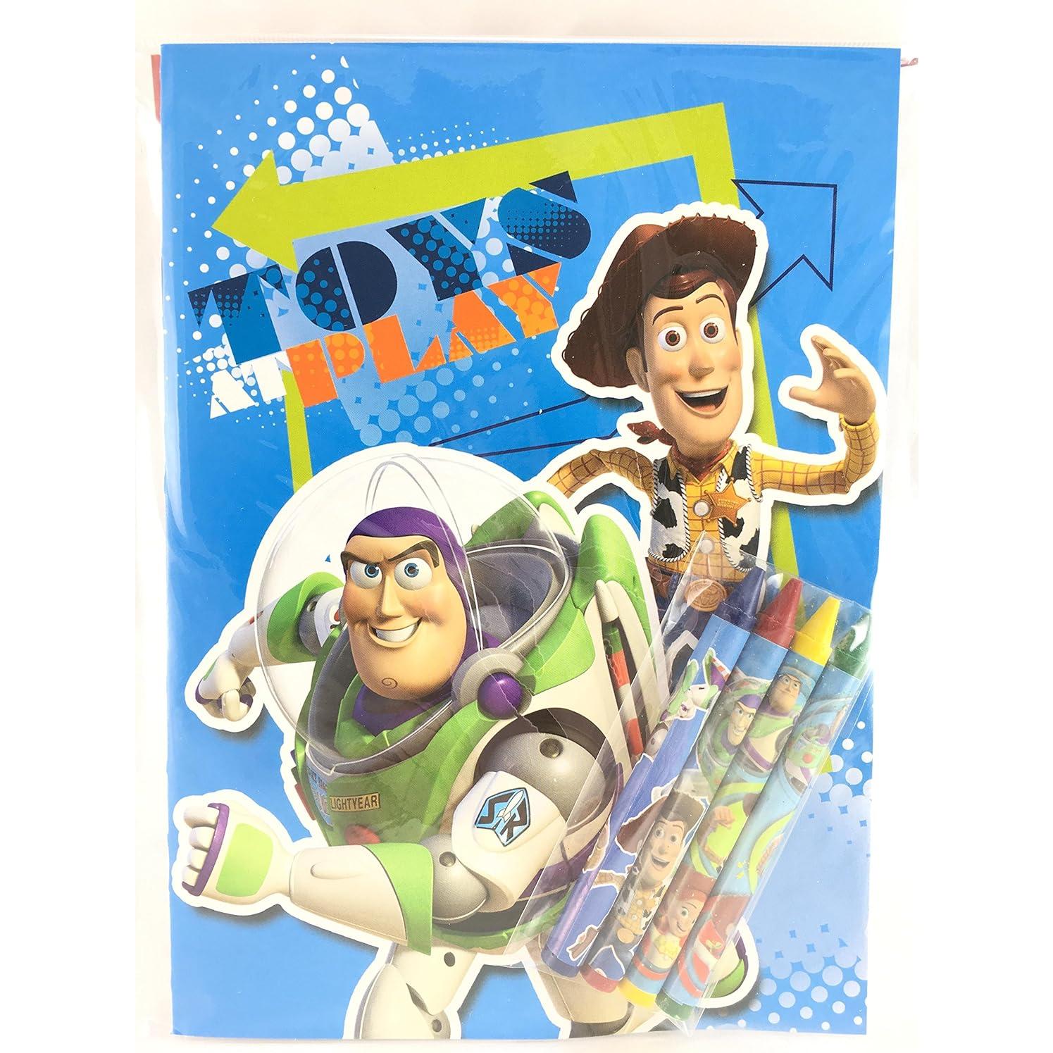 Set de Libros para Colorear Toy Story + Crayones Multicolor