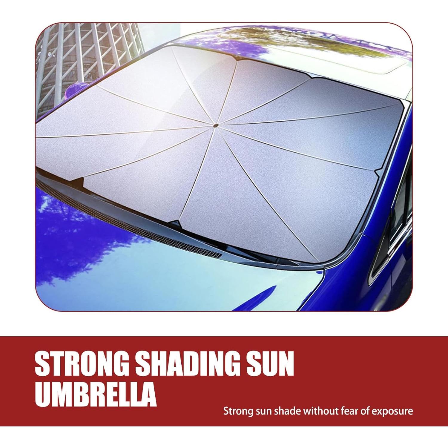 Parasol de Coche Flygun FUNZYS-L 139.7x78.7cm Plata Plegable