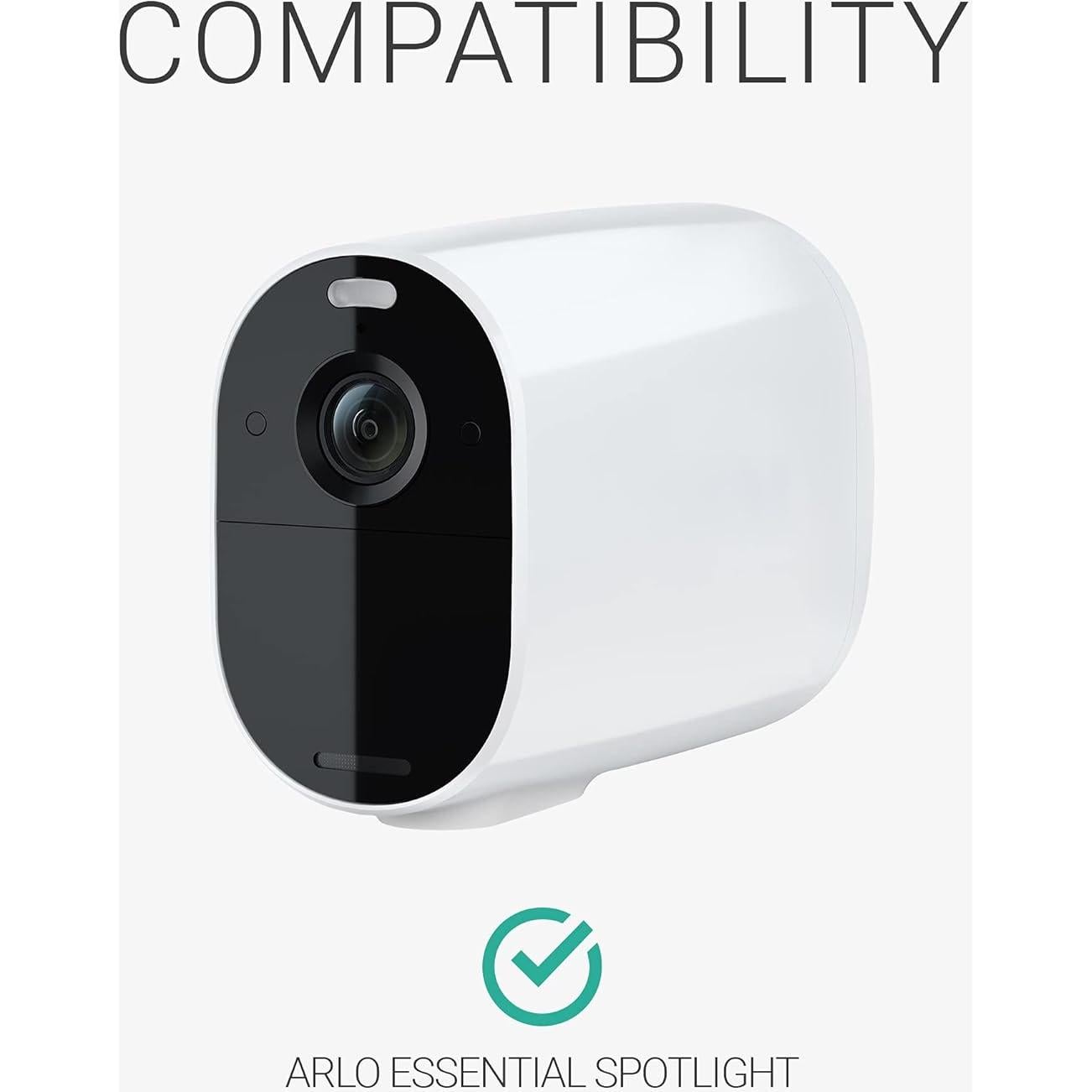 Funda de Silicona para Cámara Arlo Essential Spotlight - 2 Piezas - Negro