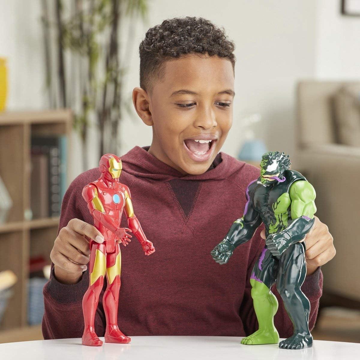 Figuras Marvel Titan Hero 30 cm Iron Man y Hulk Venomizado