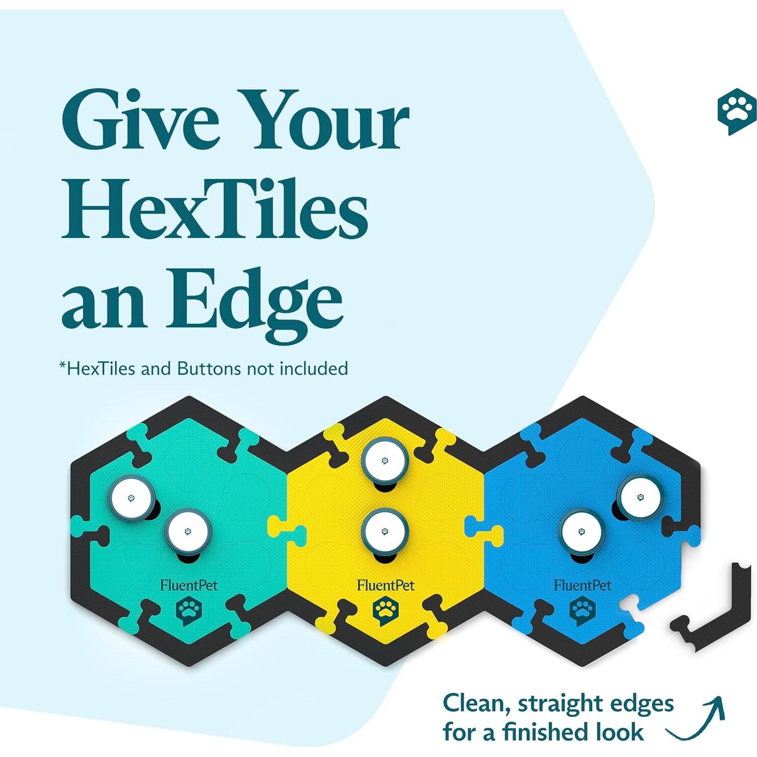 Piezas de Borde FluentPet para HexTiles - Juego de 32 Unidades