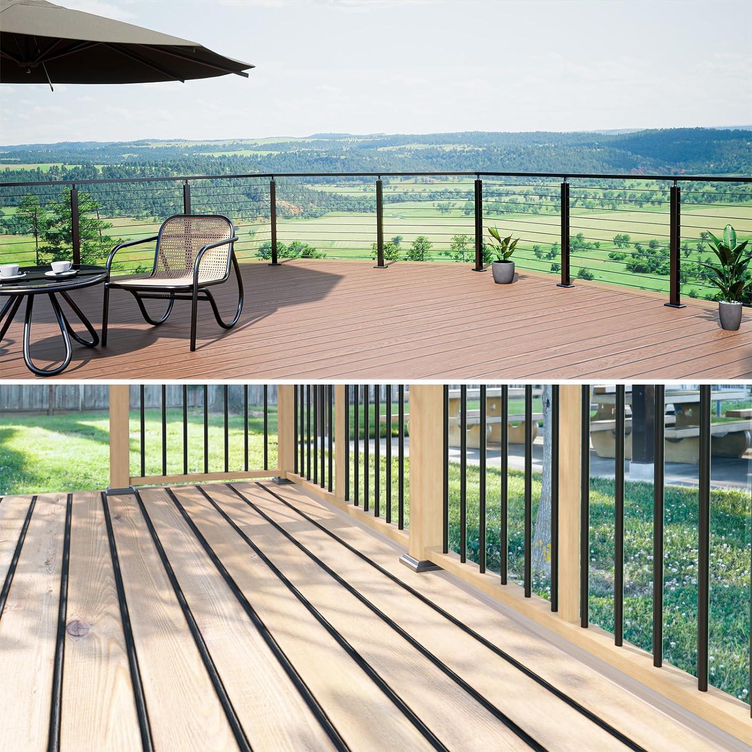 Muzata Clips de Inicio para Deck 48Pack Acero Inoxidable 600 Pies²