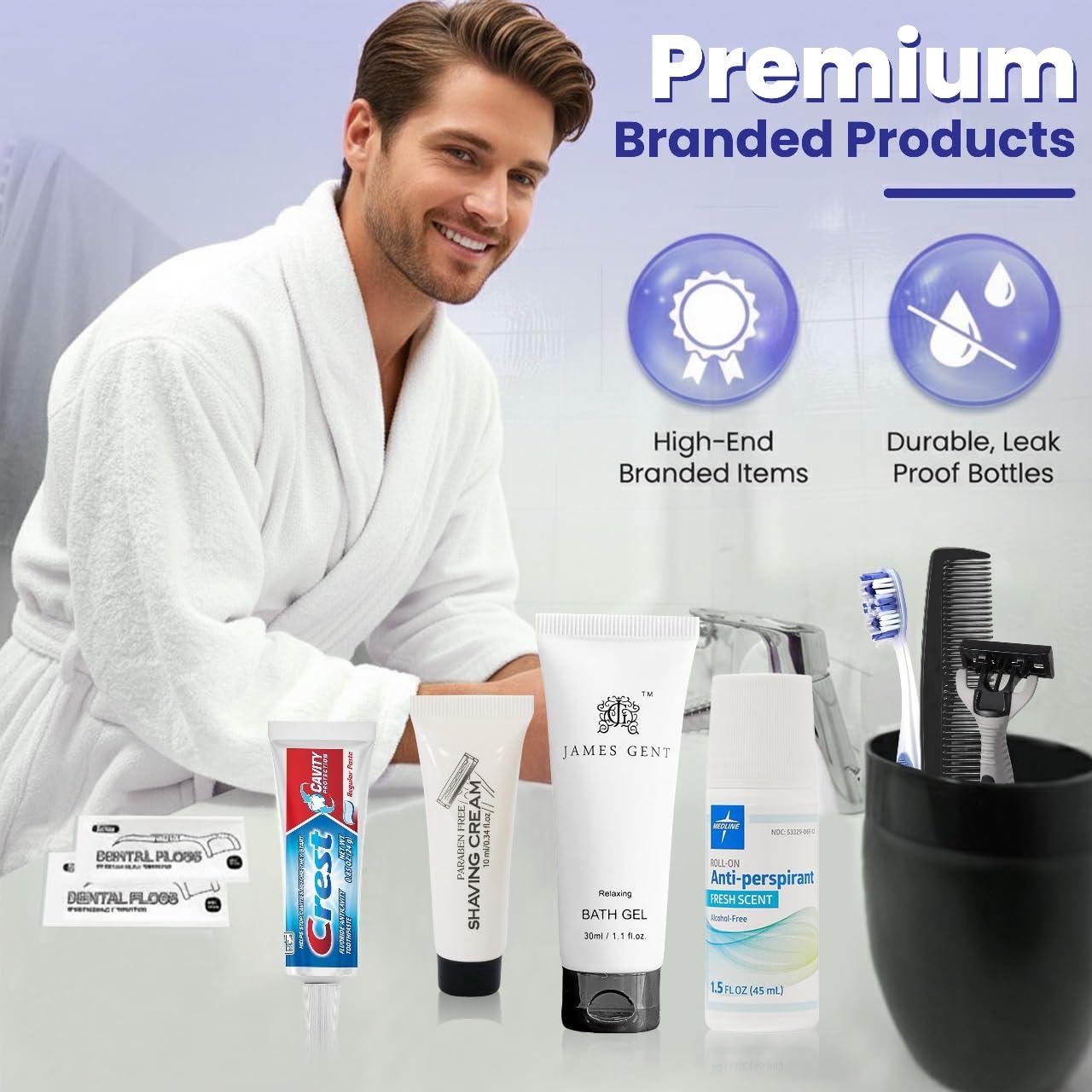 Kit de Aseo de Viaje Trektote 10 Piezas TSA - Gel, Desodorante y Más