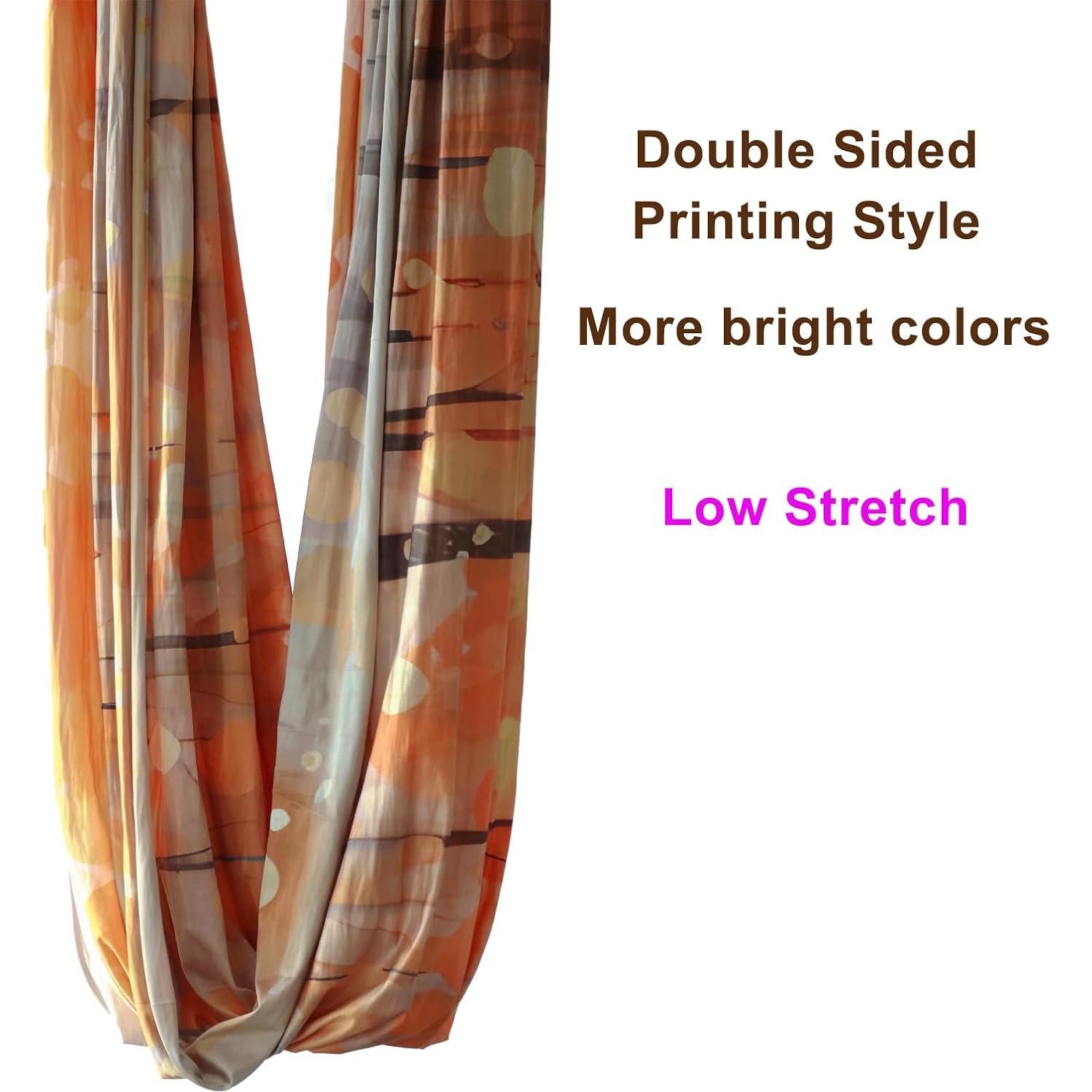 Hamaca de Yoga Aéreo F.Life 5m Multicolor con Mosquetón