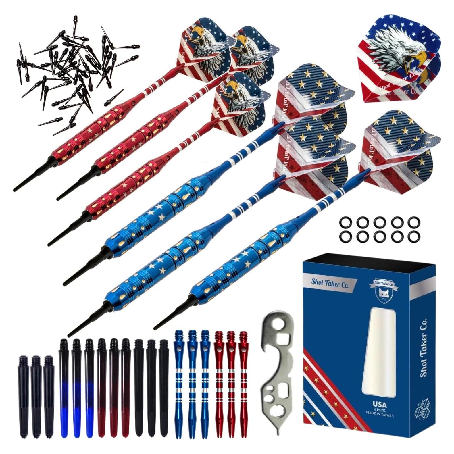 Juego de Dardos Profesionales SHOT TAKER STC - 6 Dardos 19g