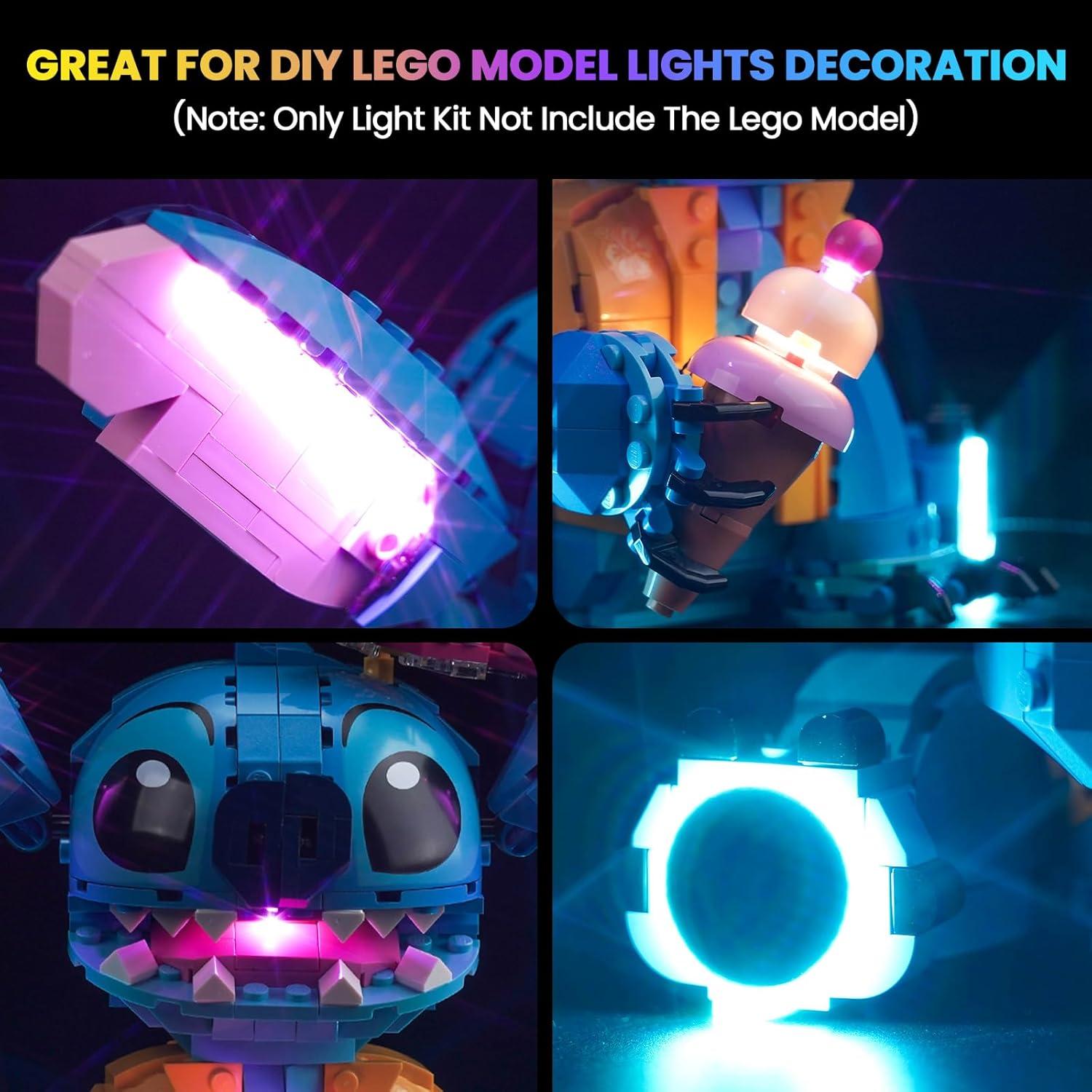 Kit de Luz LED Hilighting para LEGO 43249 Stitch - Control Remoto